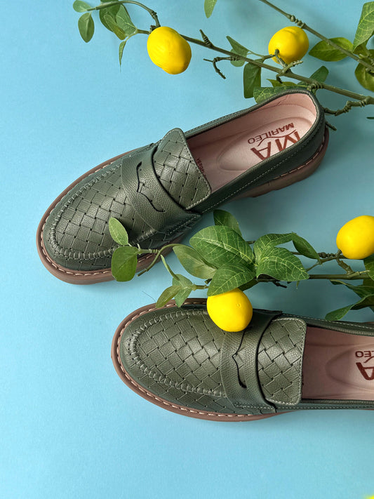 Mocasines Elain Verde