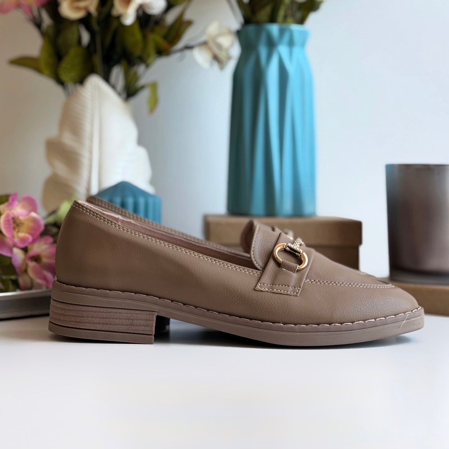 Mocasines Suzet Taupe