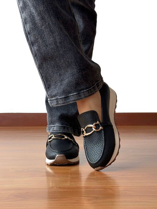 Mocasines Dana Negro