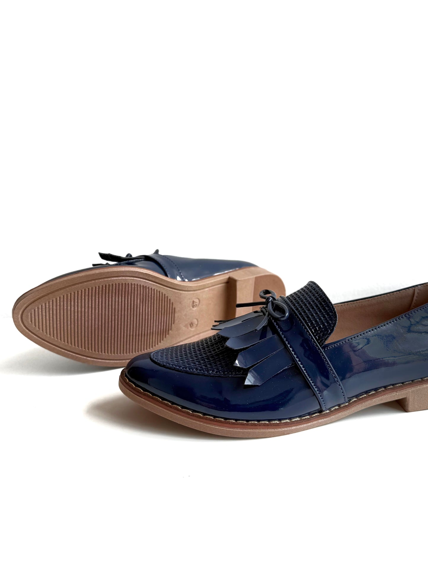 Mocasines Mary Azul