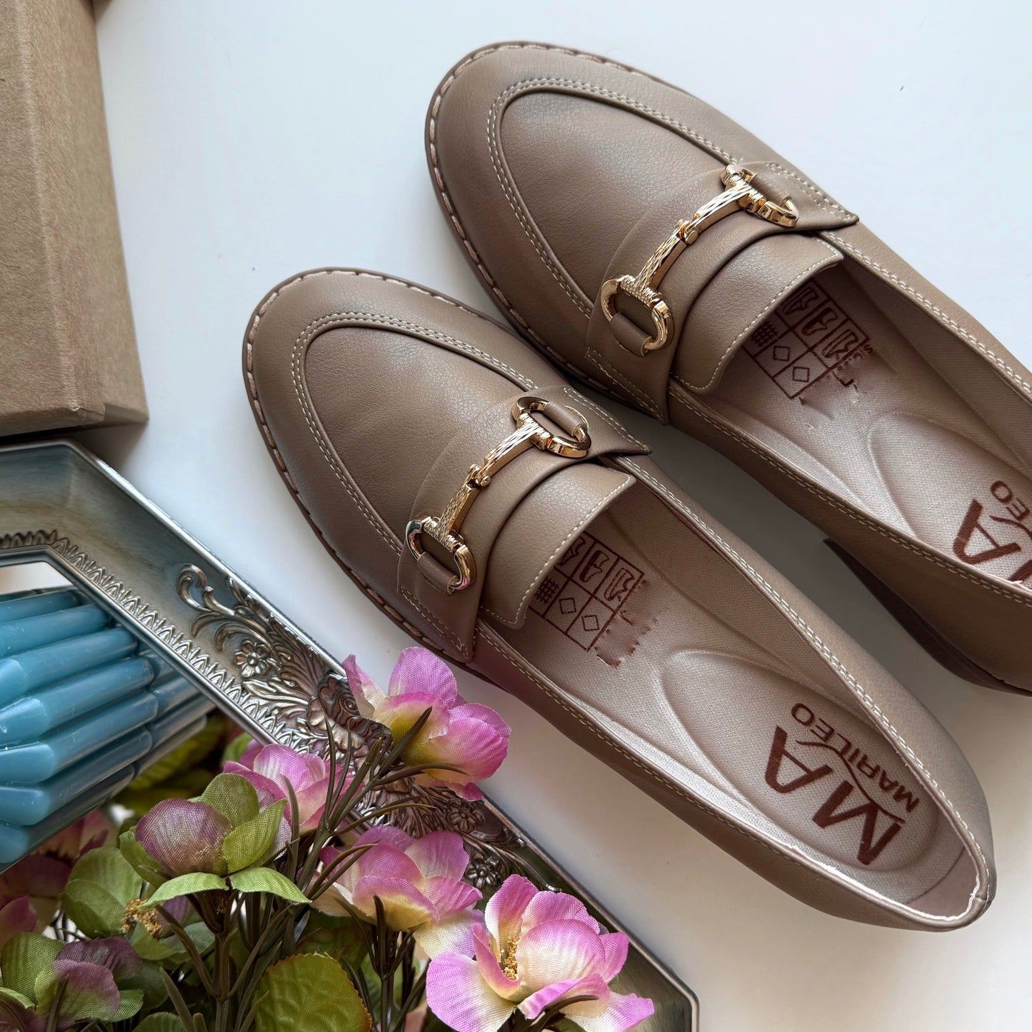 Mocasines Suzet Taupe