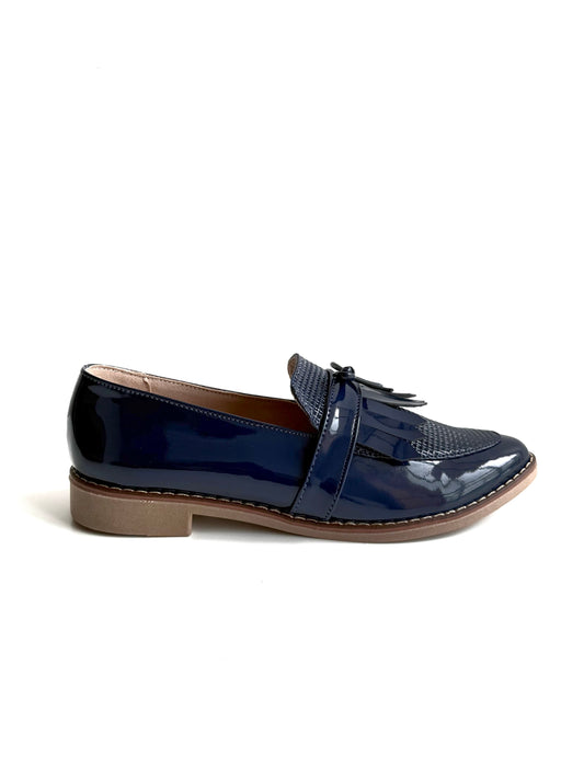 Mocasines Mary Azul