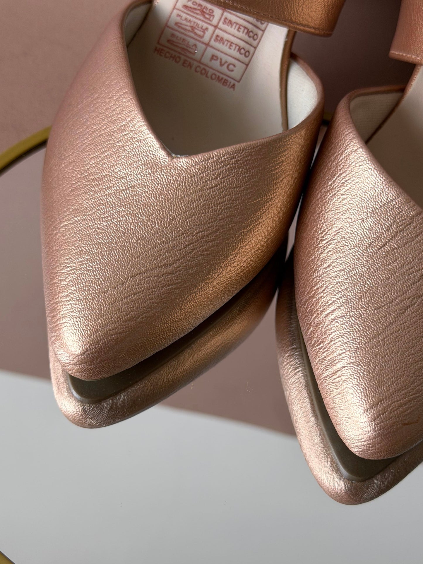 Tacones Litza Oro Rosa
