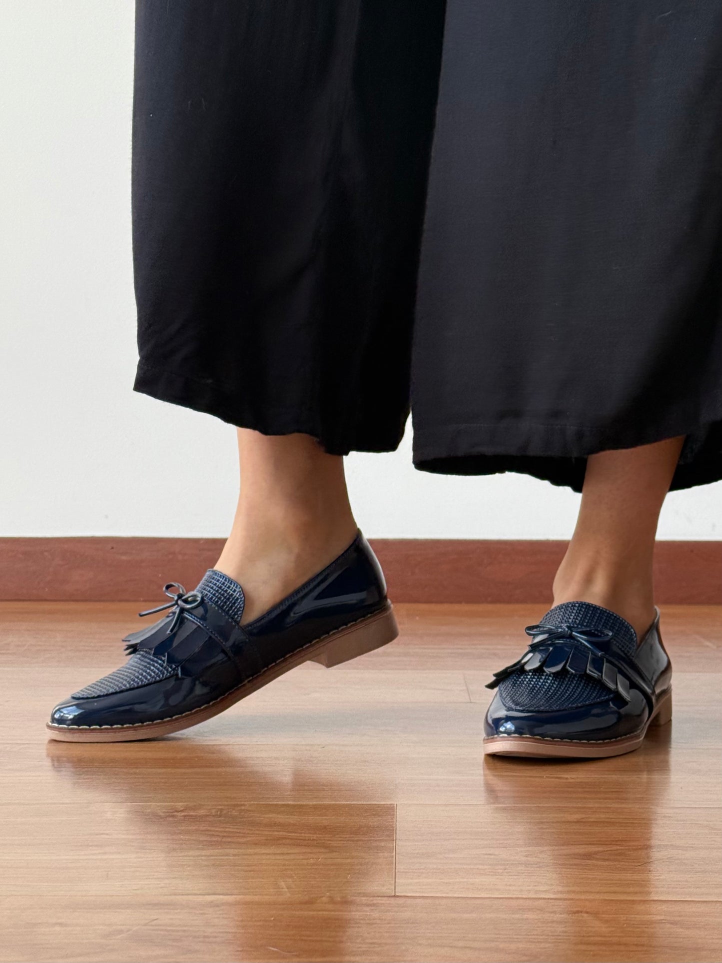 Mocasines Mary Azul