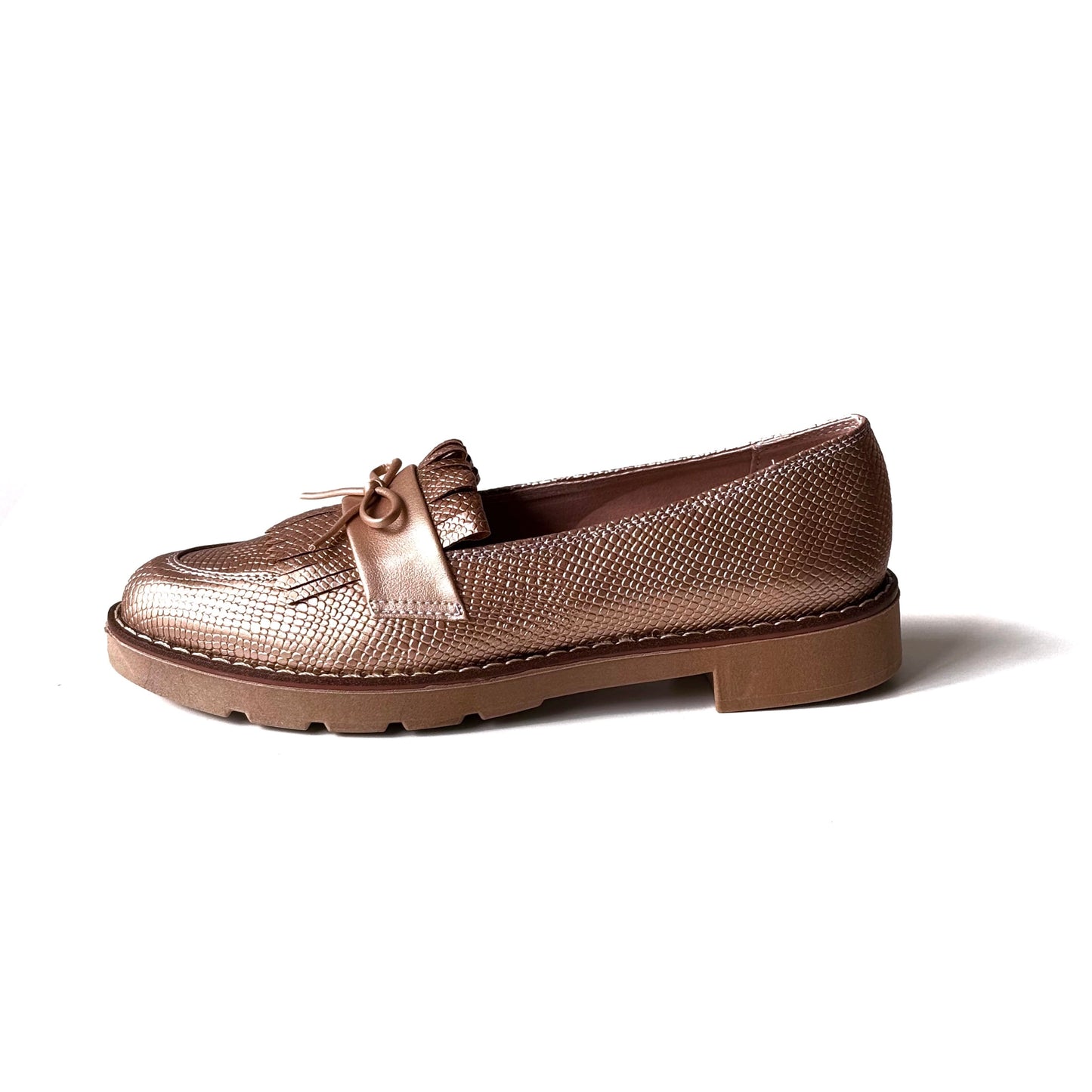 Mocasines Mila Oro Rosa
