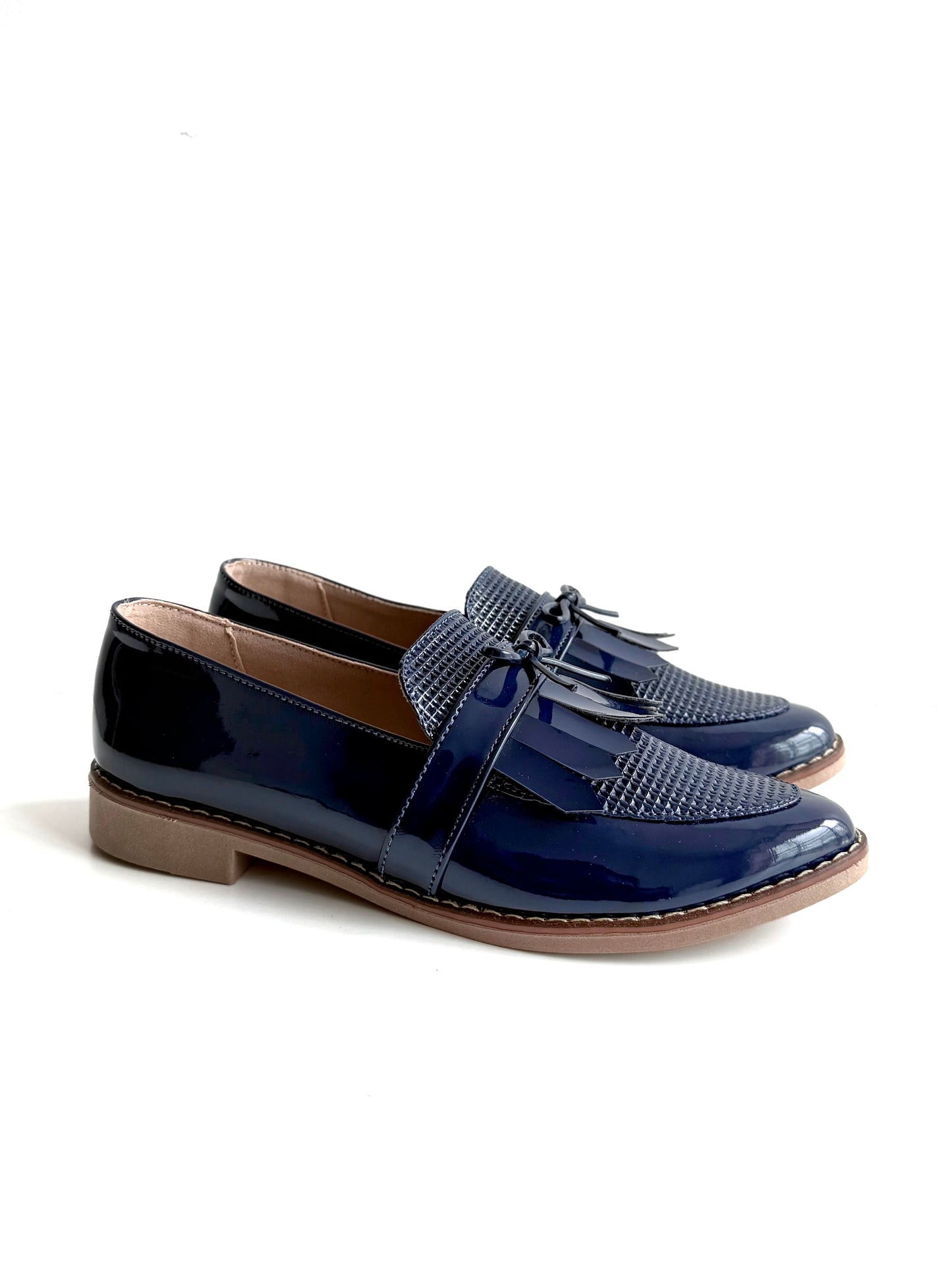 Mocasines Mary Azul