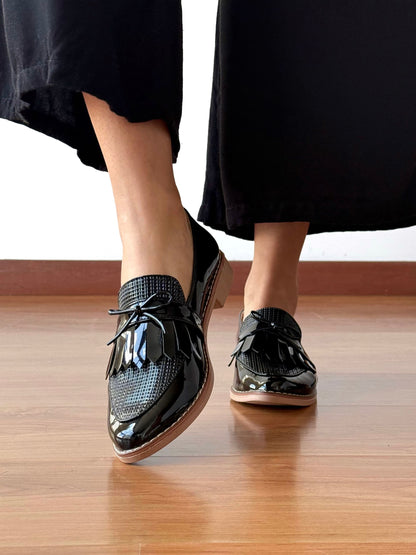 Mocasines Mary Negro