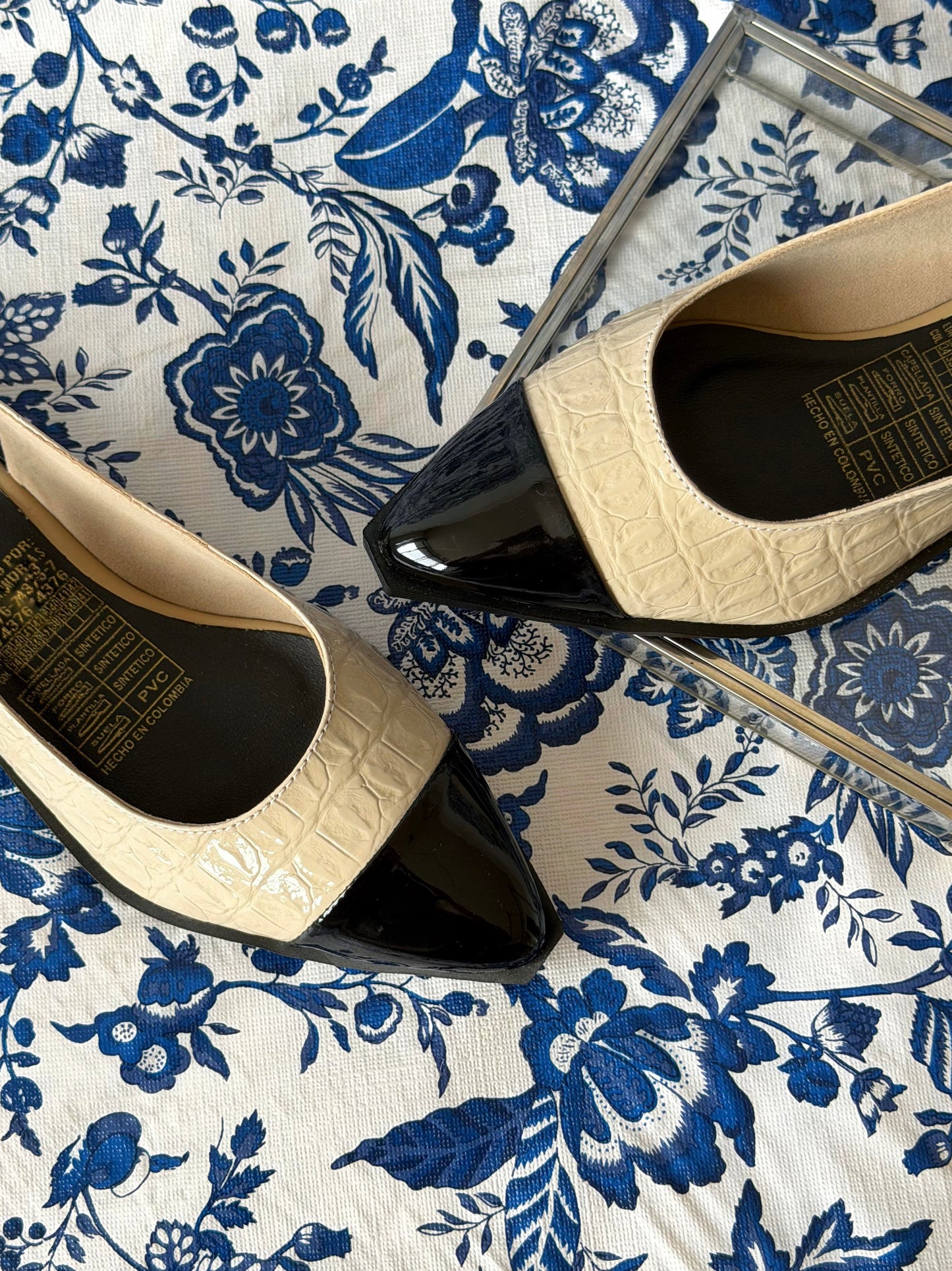Baletas Salma Beige/Negro
