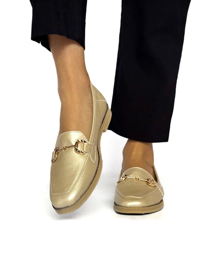 Mocasines Nina Champaña