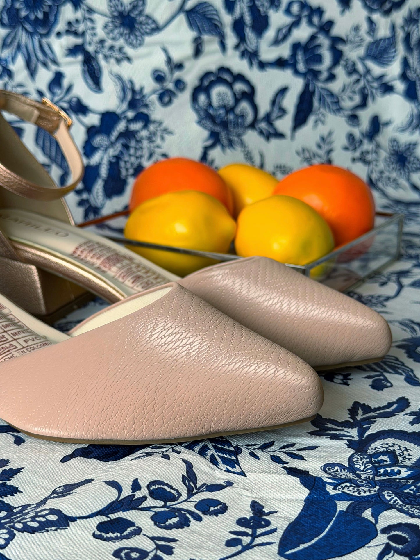 Tacones Maita Oro Rosa