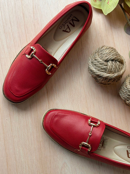 Mocasines Nina Rojo