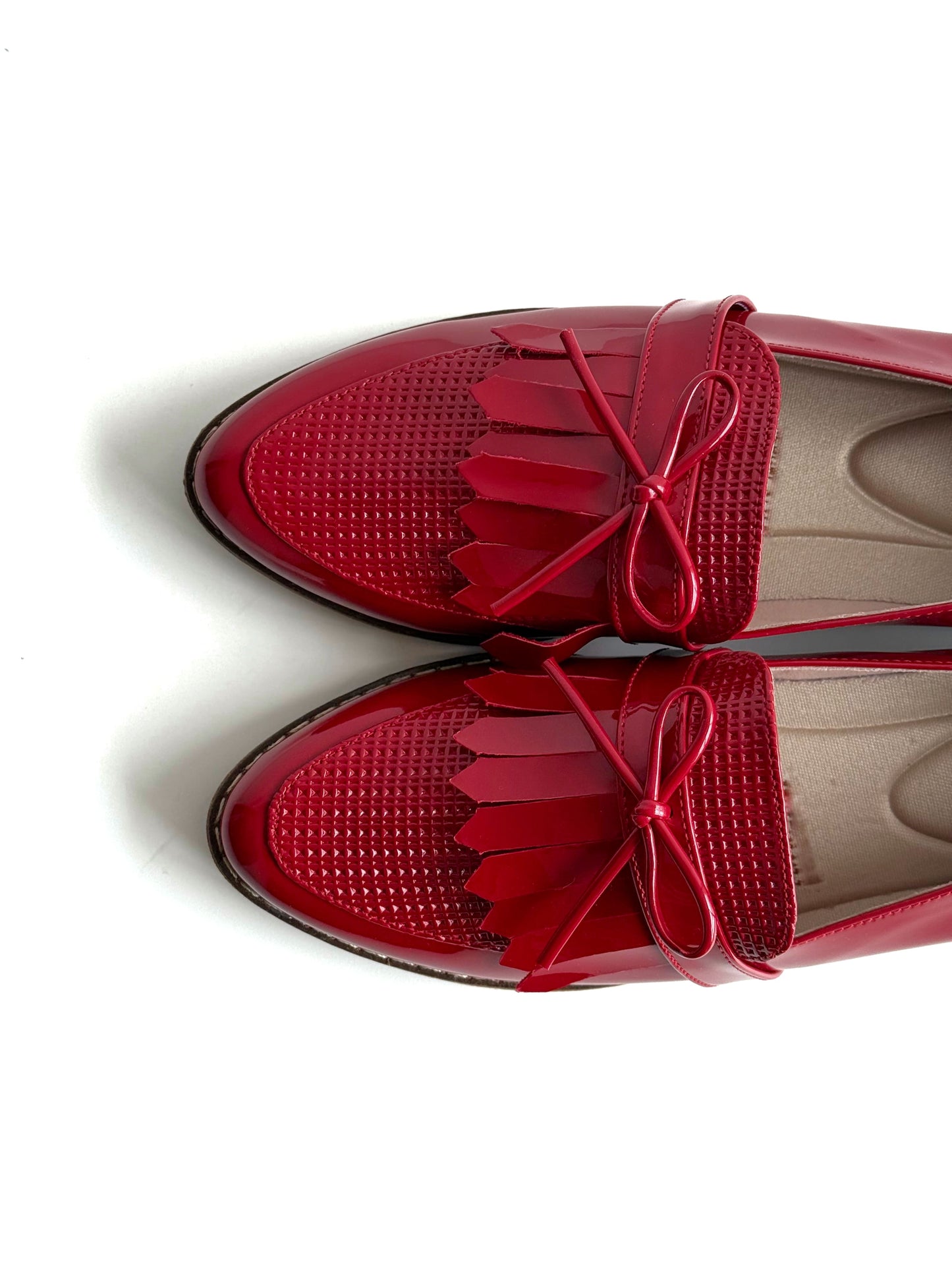 Mocasines Mary Rojo