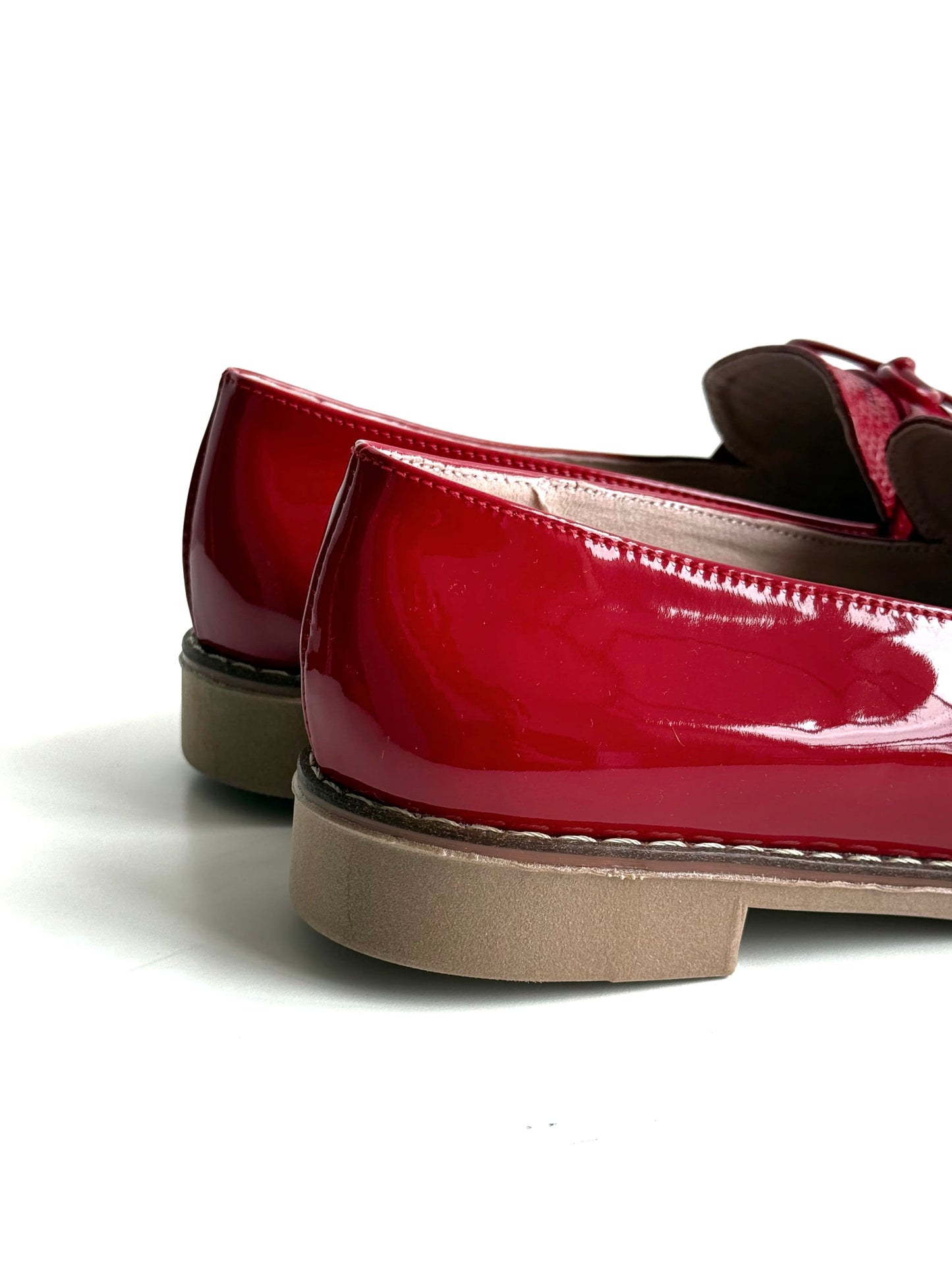 Mocasines Mary Rojo