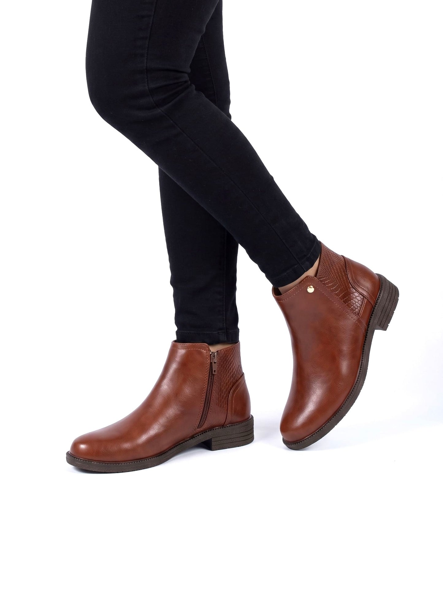 Botines Iria Coñac