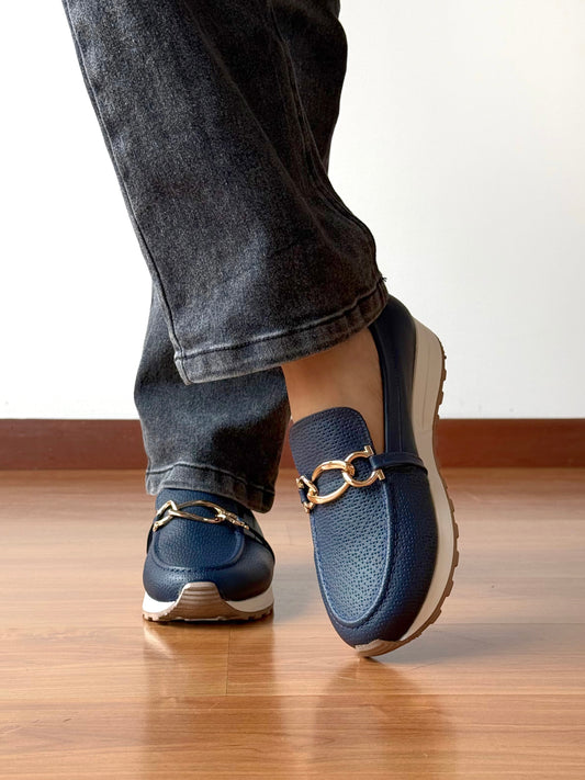 Mocasines Dana Azul