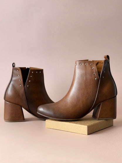 Botines Marie Canela