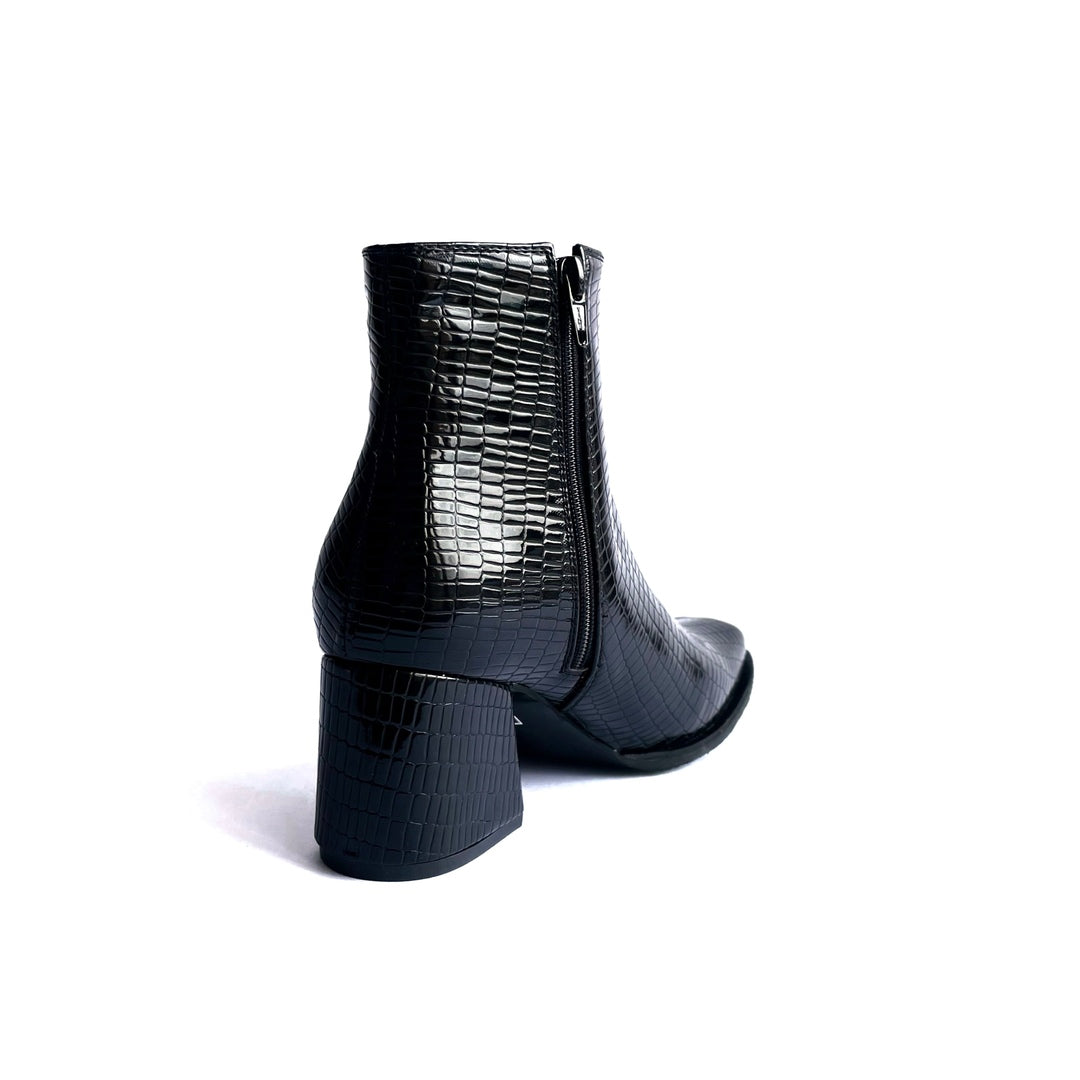 Botines Silvi Negro Charol