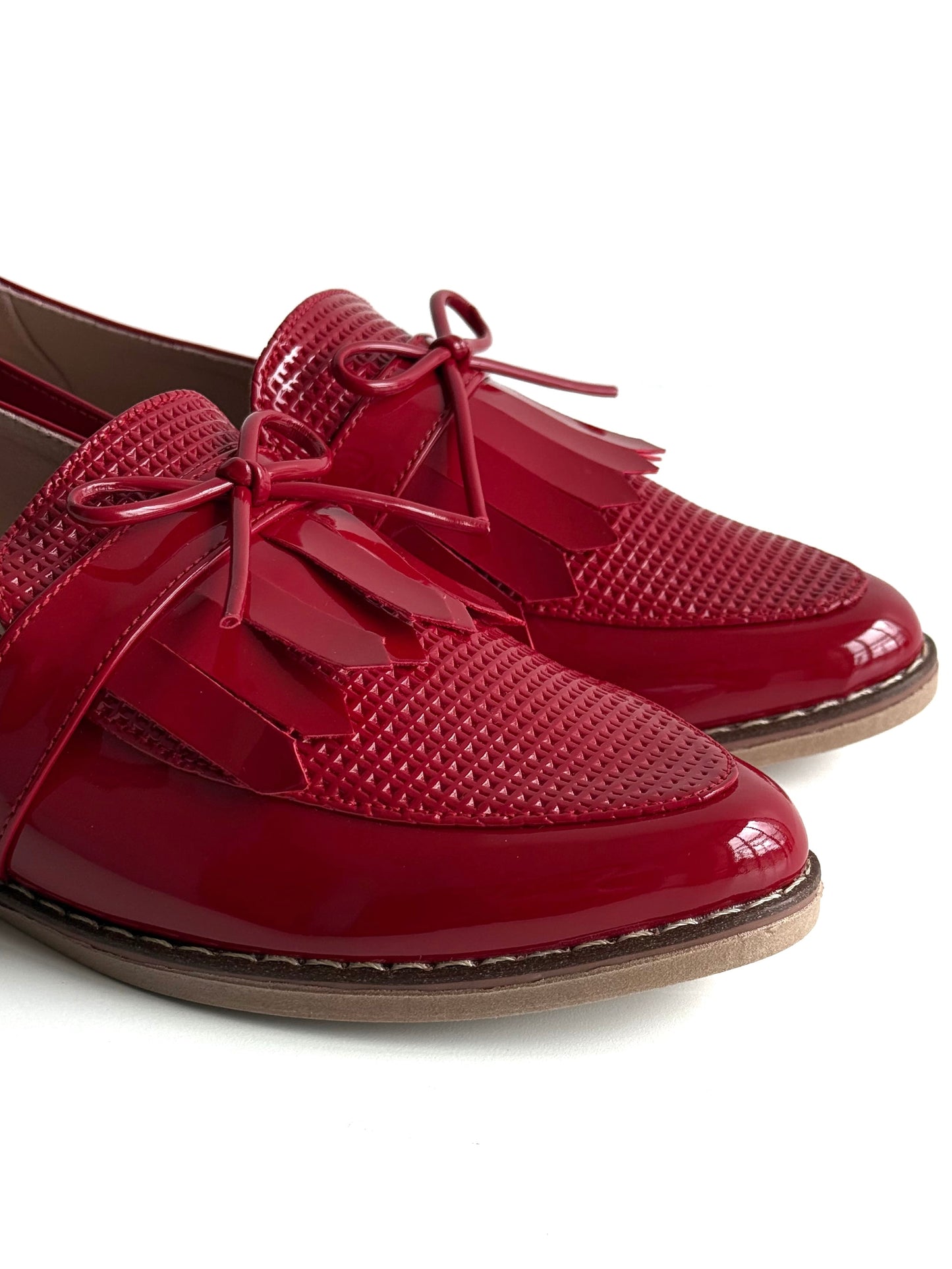 Mocasines Mary Rojo