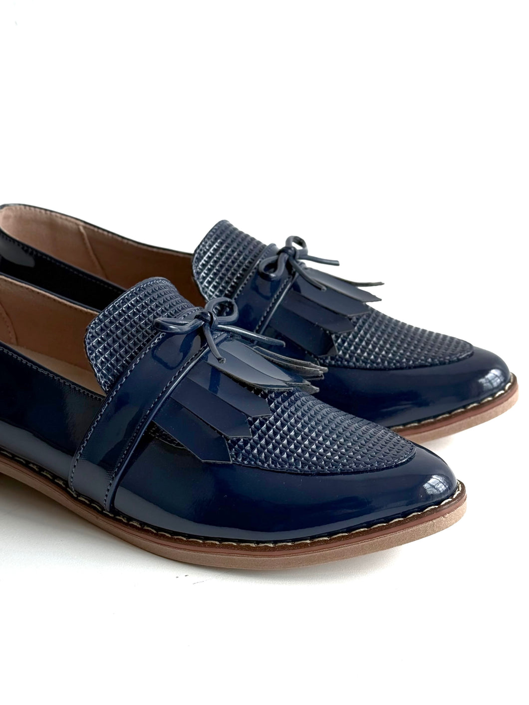 Mocasines Mary Azul