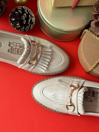 Mocasines Adel Blanco Hueso