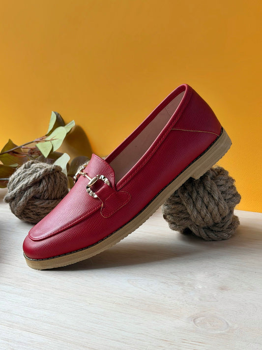 Mocasines Nina Rojo