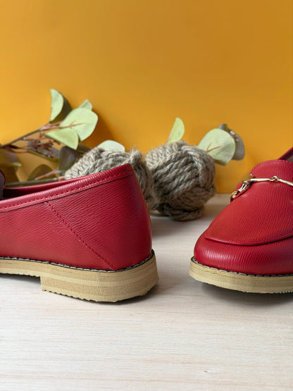 Mocasines Nina Rojo
