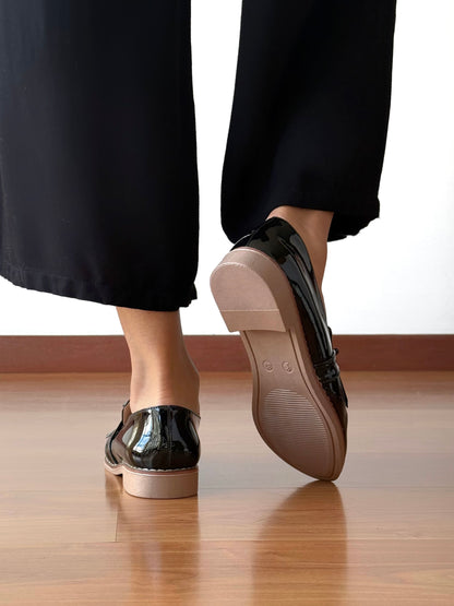 Mocasines Mary Negro