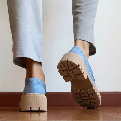 Mocasines Mae Azul