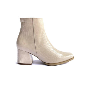 Botines Silvi Beige Charol
