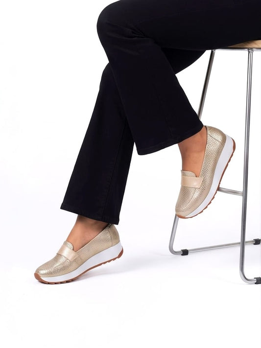 Mocasines Gala Champaña
