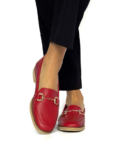 Mocasines Nina Rojo
