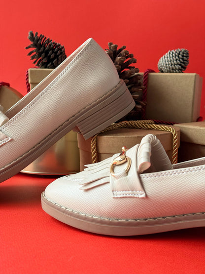 Mocasines Adel Blanco Hueso