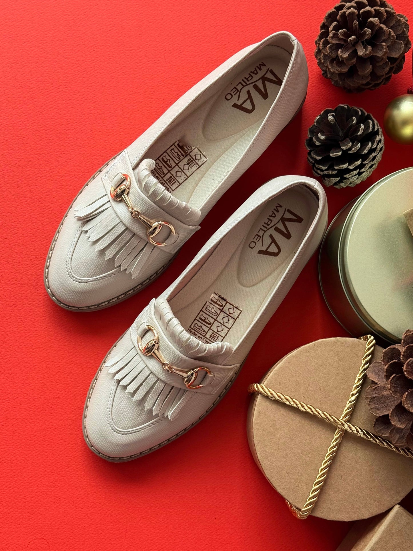 Mocasines Adel Blanco Hueso