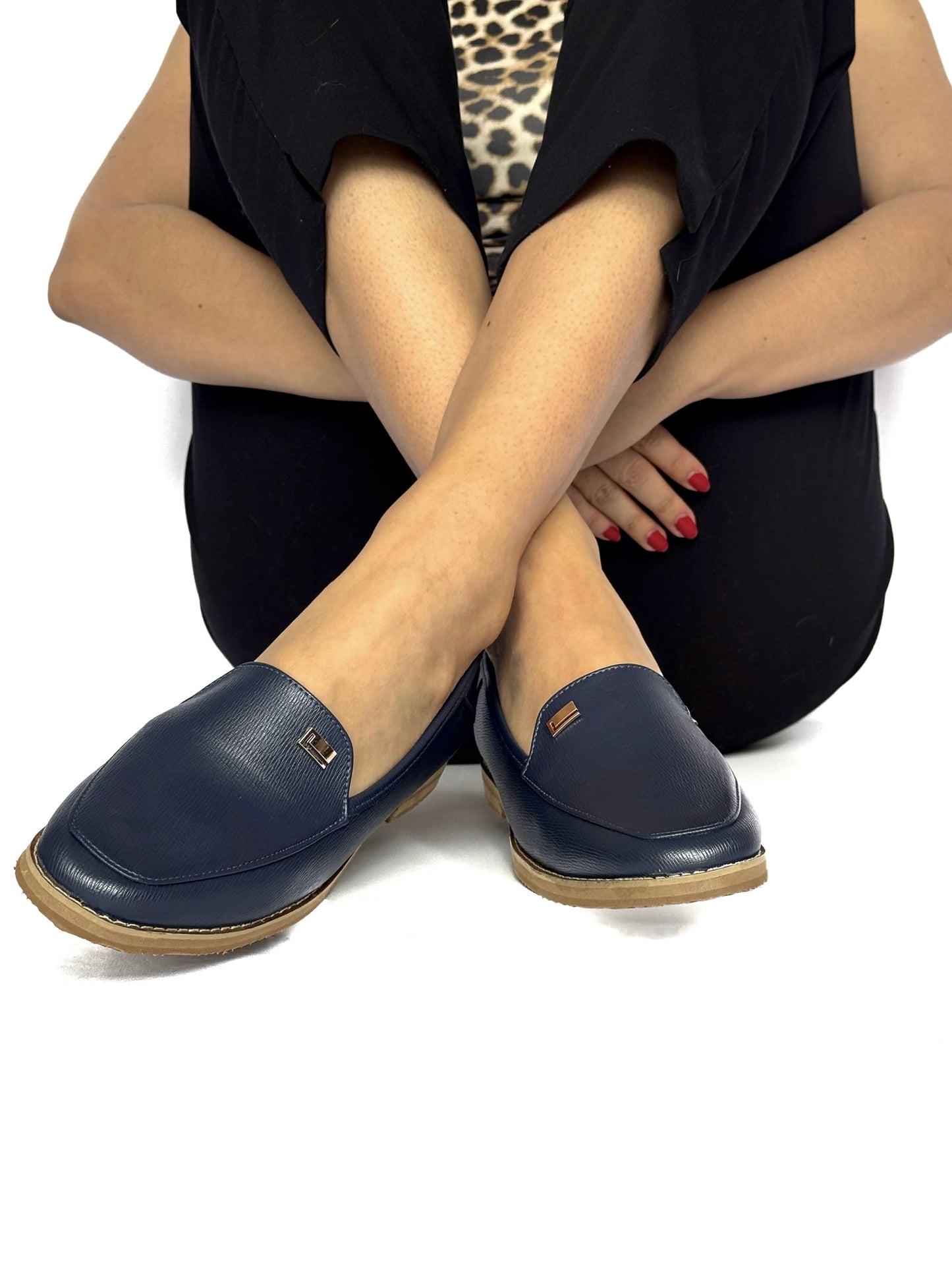 Mocasines Cleo Azul Oscuro