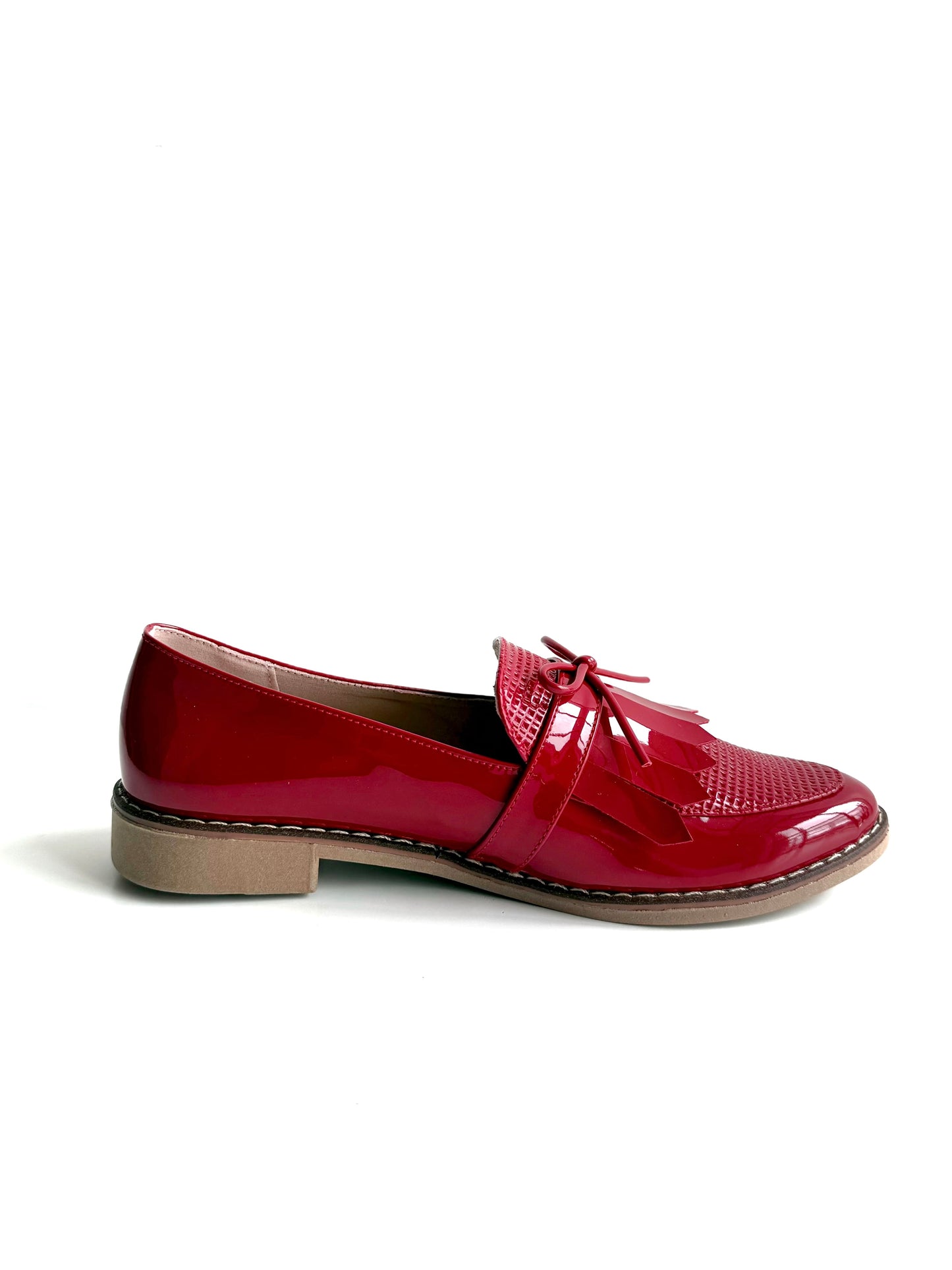 Mocasines Mary Rojo