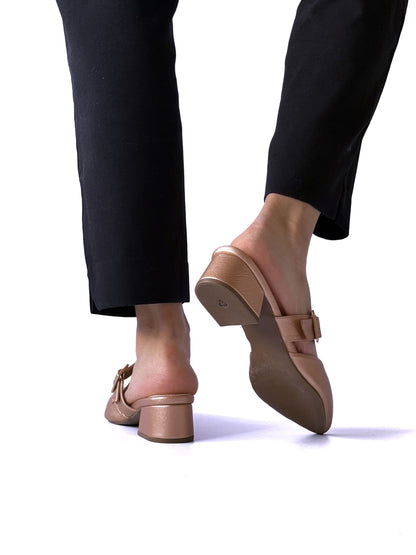 Tacones Litza Oro Rosa