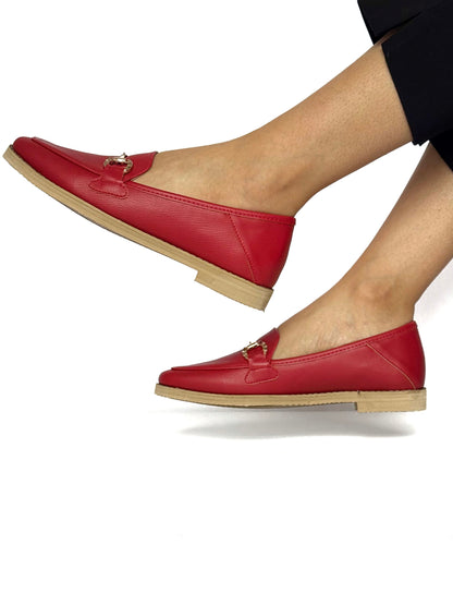 Mocasines Nina Rojo