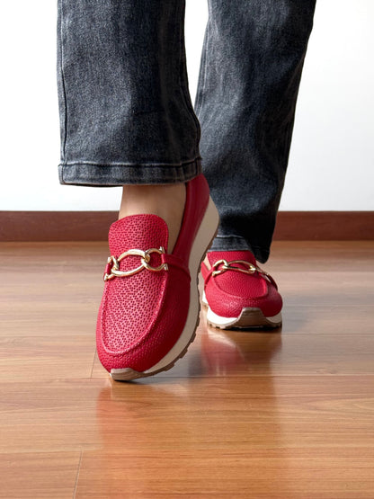 Mocasines Dana Rojo