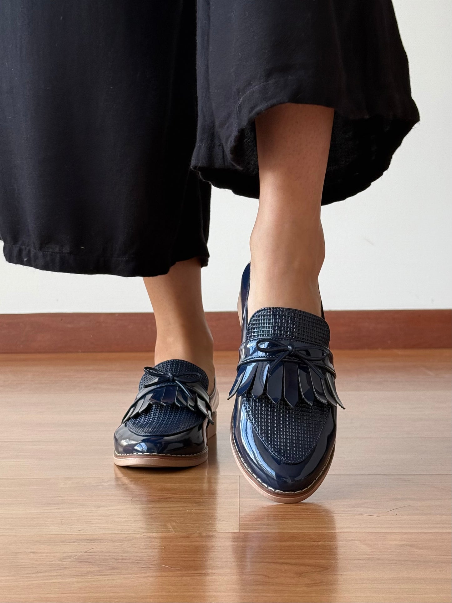 Mocasines Mary Azul
