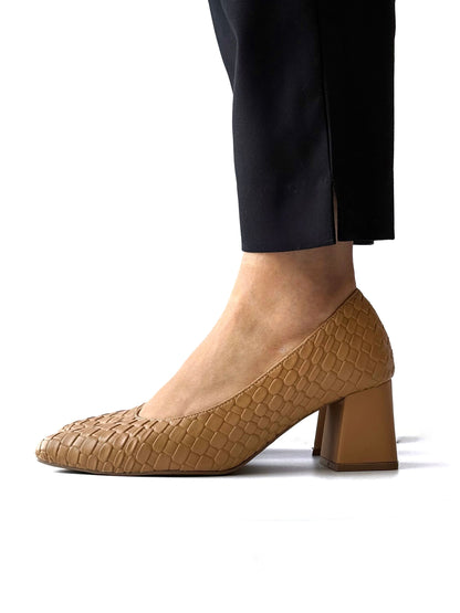Tacones Ines 5 Camel