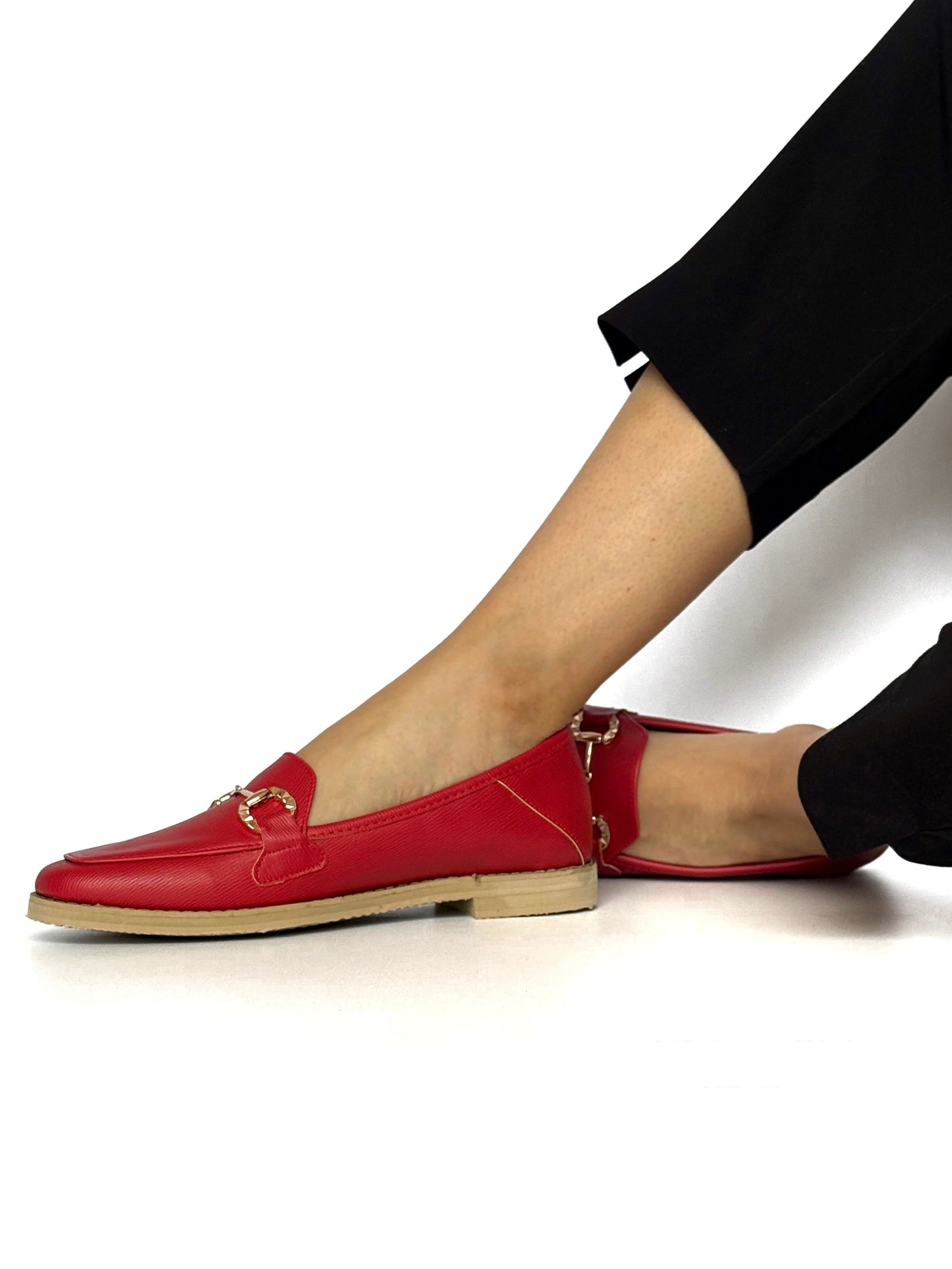 Mocasines Nina Rojo