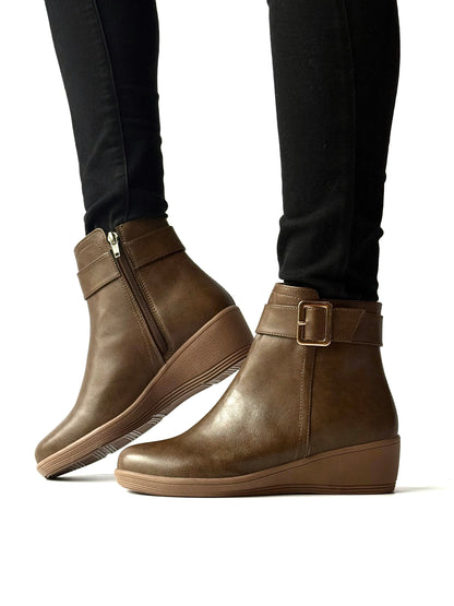 Botines Taw Almendra