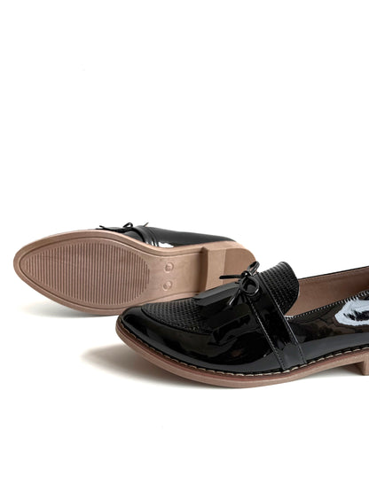 Mocasines Mary Negro