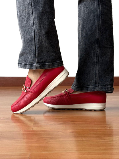 Mocasines Dana Rojo