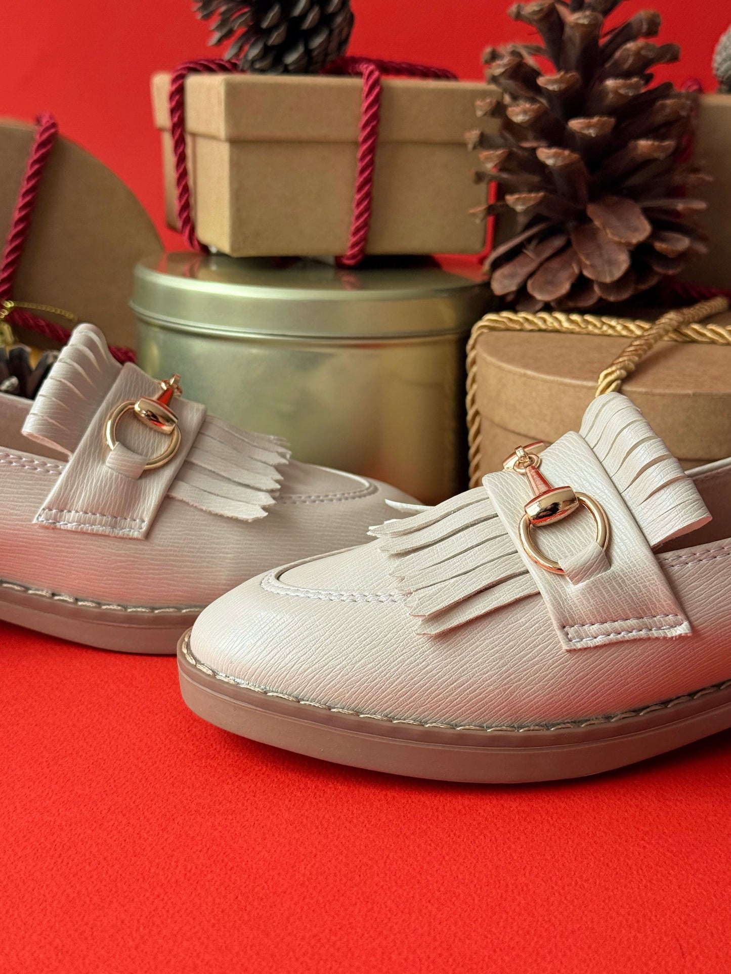 Mocasines Adel Blanco Hueso