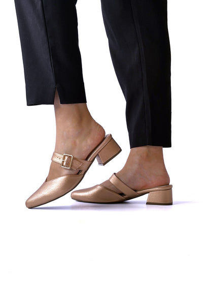 Tacones Litza Oro Rosa