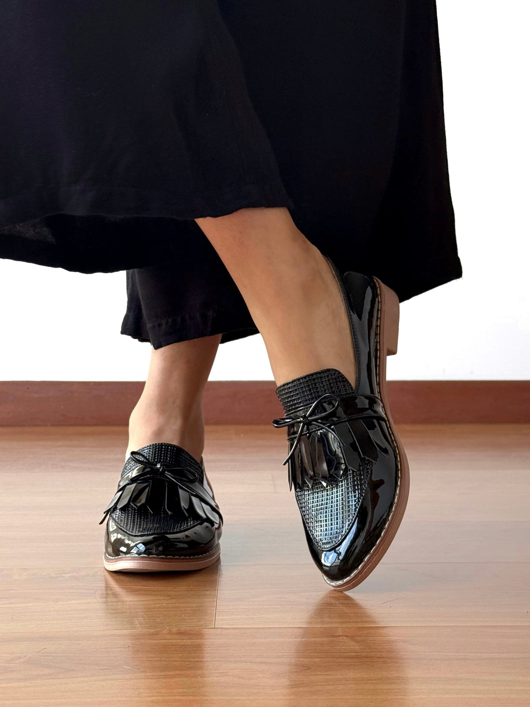 Mocasines Mary Negro