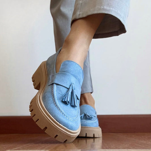 Mocasines Mae Azul