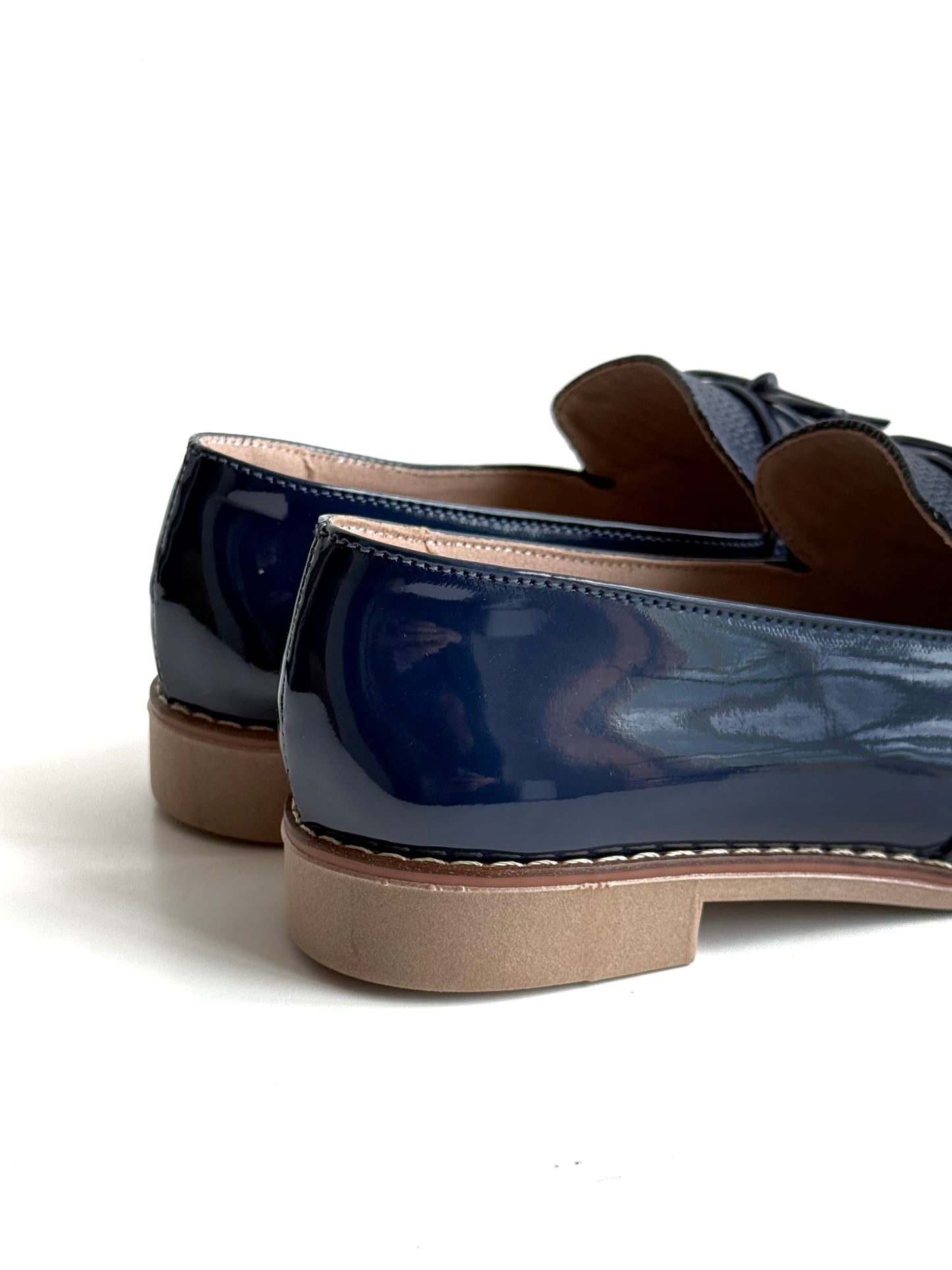 Mocasines Mary Azul