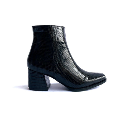 Botines Silvi Negro Charol
